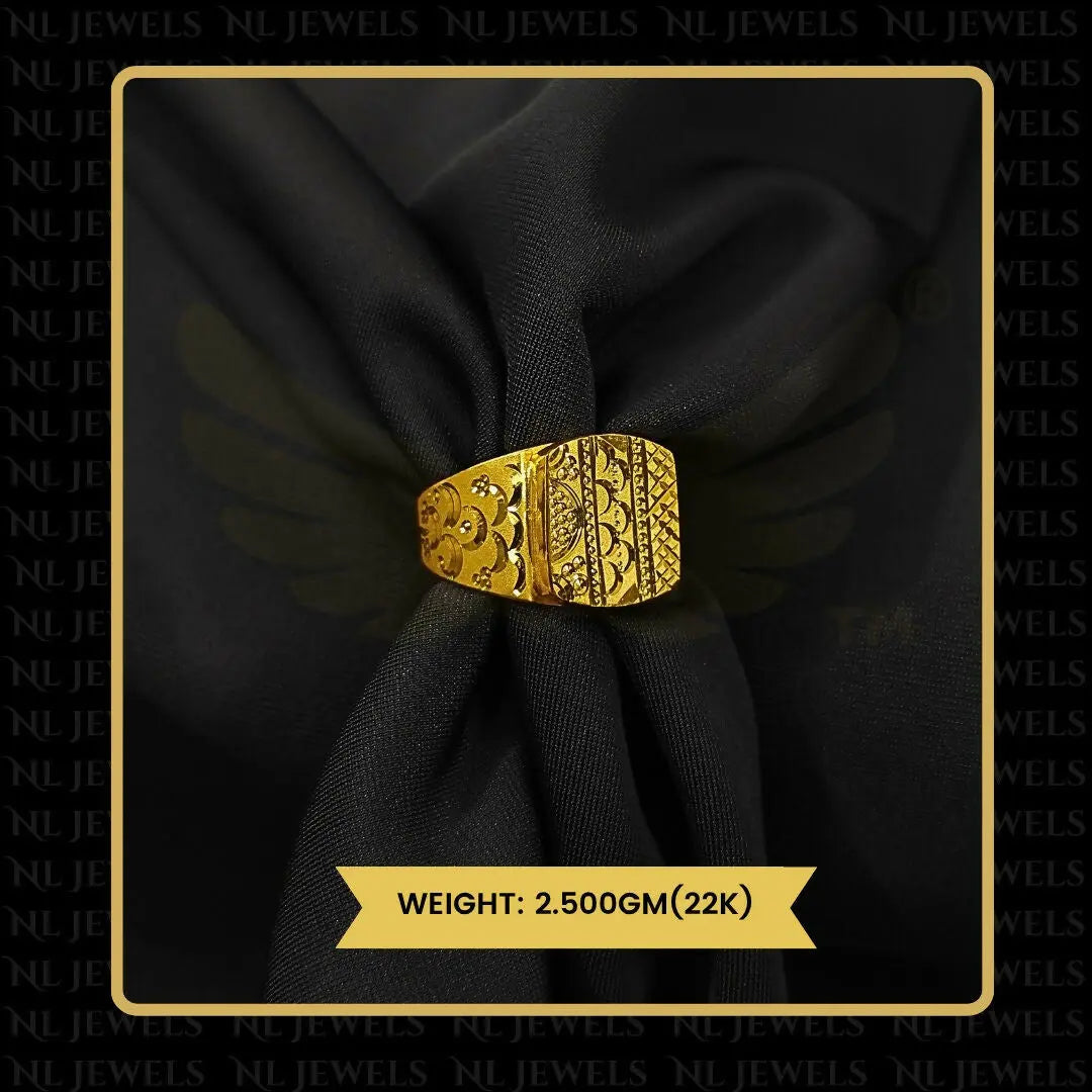 22kt Handmade Gents Ring Sarafa Bazar India