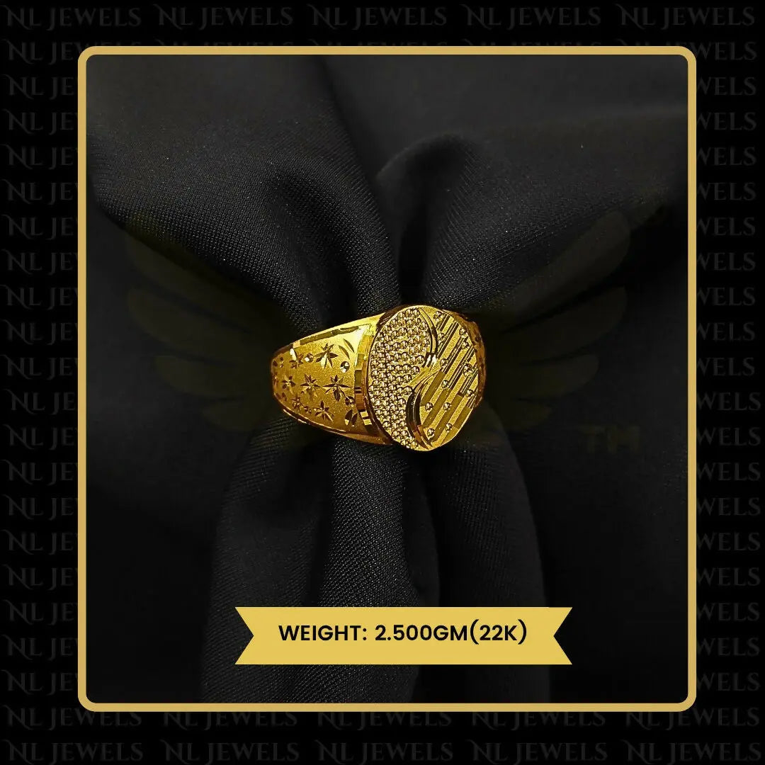 22kt Handmade Gents Ring Sarafa Bazar India