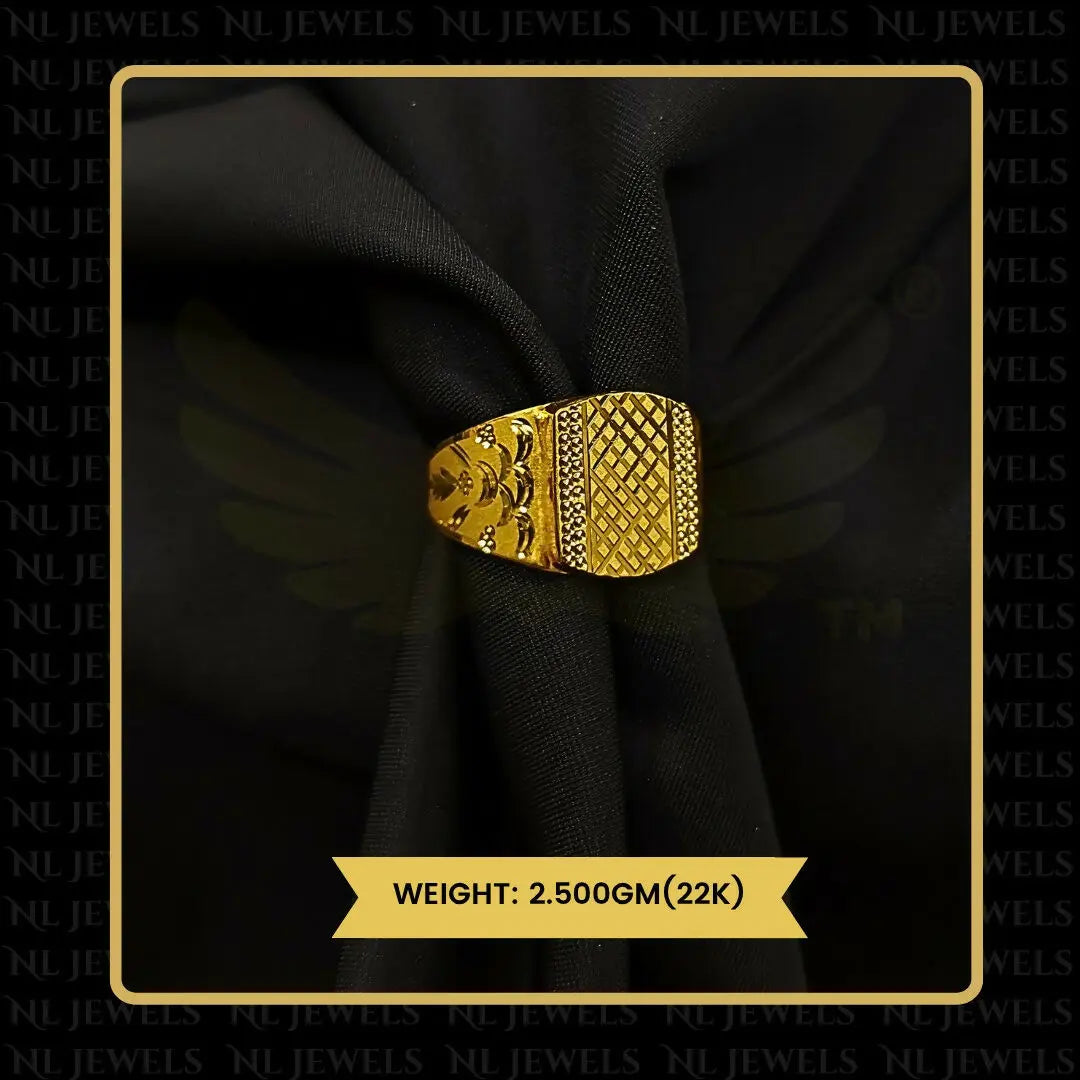 22kt Handmade Gents Ring Sarafa Bazar India