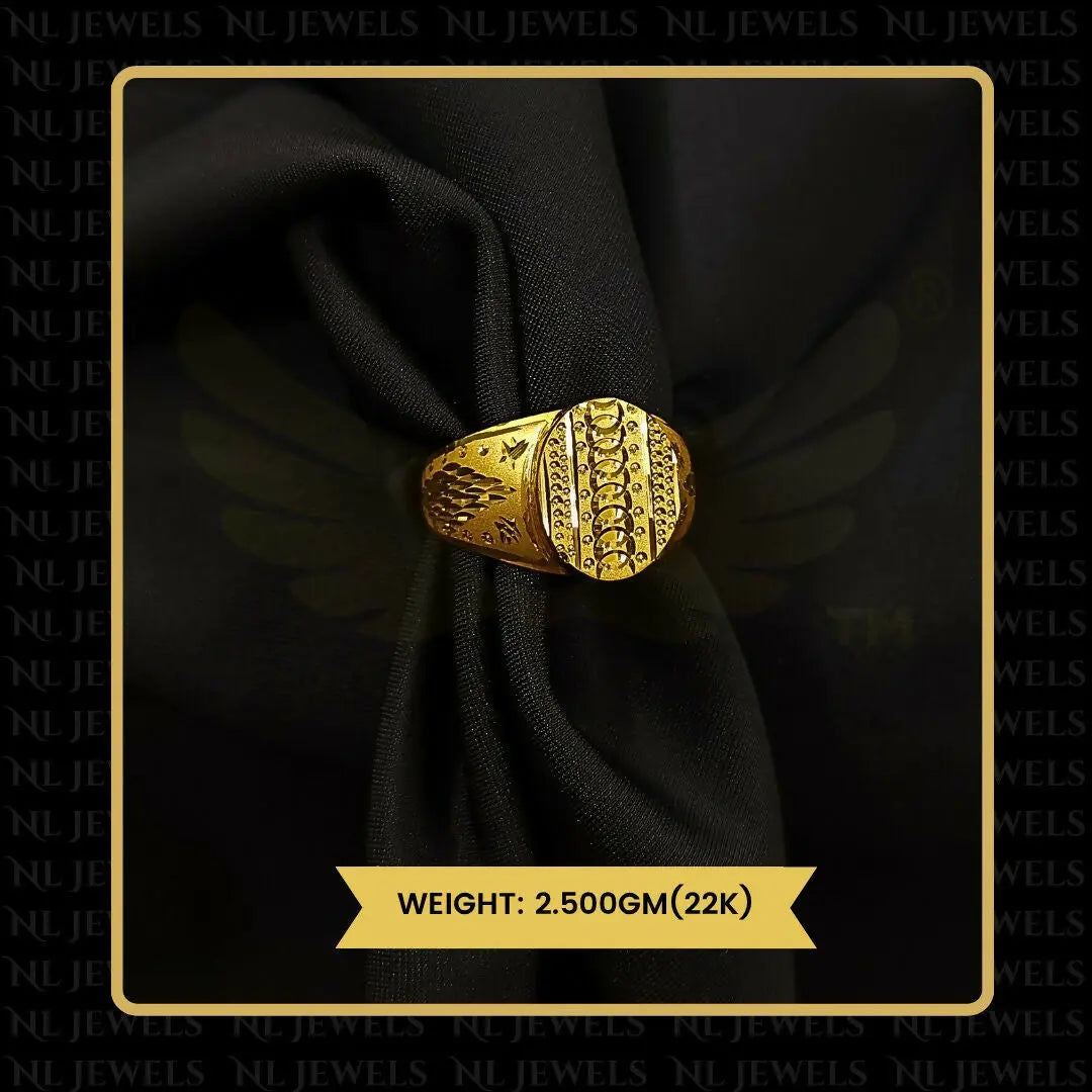 22kt Handmade Gents Ring Sarafa Bazar India