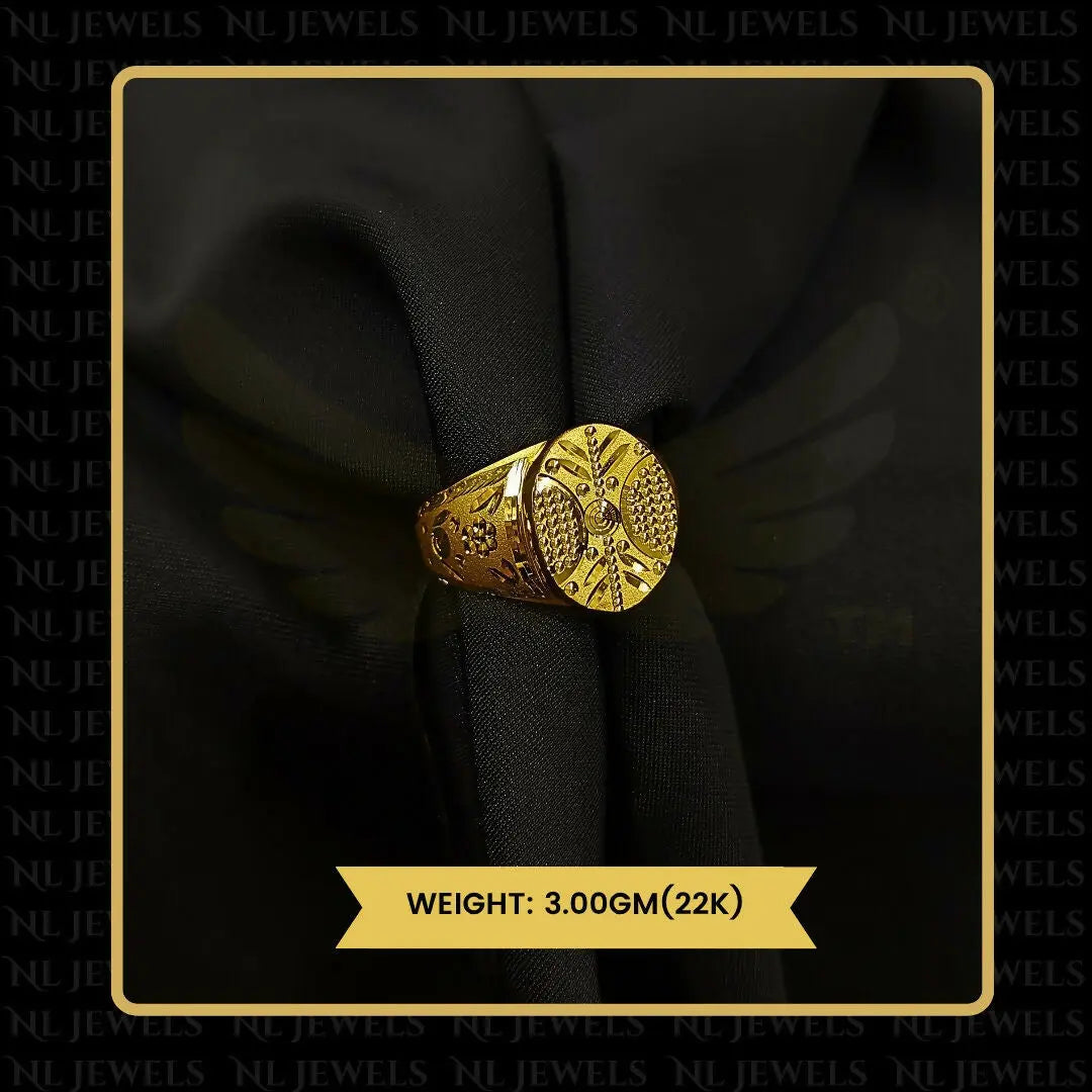 22kt Handmade Gents Ring Sarafa Bazar India
