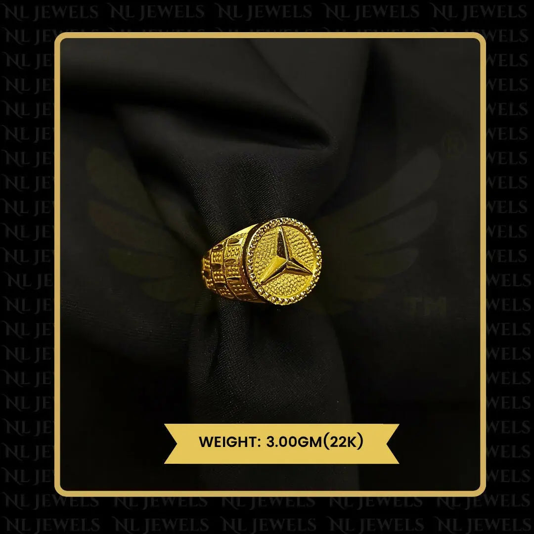 22kt Handmade Gents Ring Sarafa Bazar India