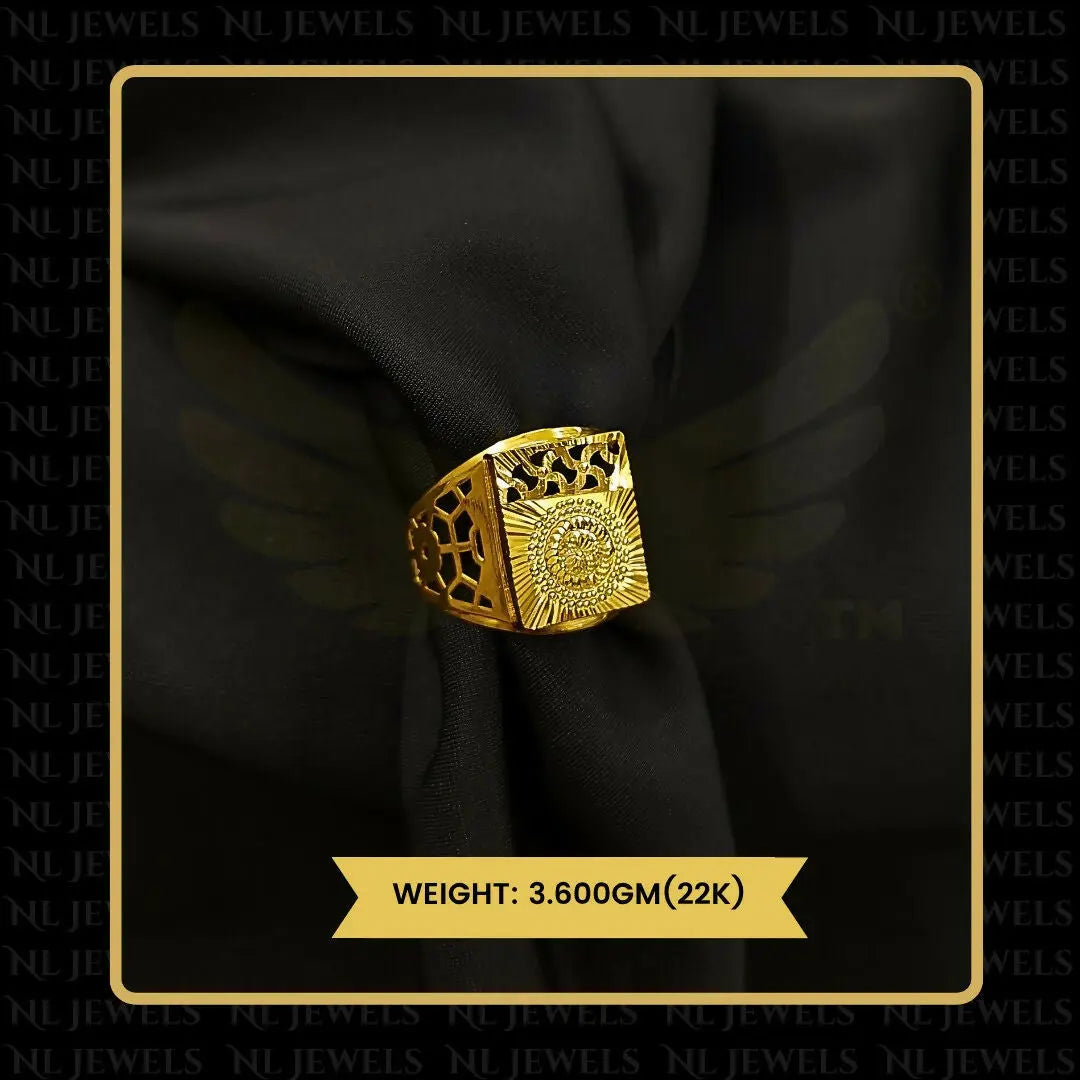 22kt Handmade Gents Ring Sarafa Bazar India