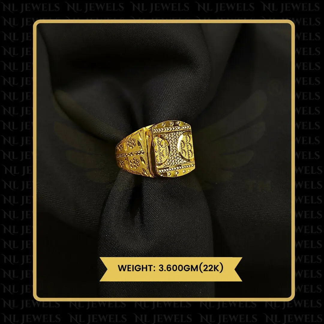 22kt Handmade Gents Ring Sarafa Bazar India
