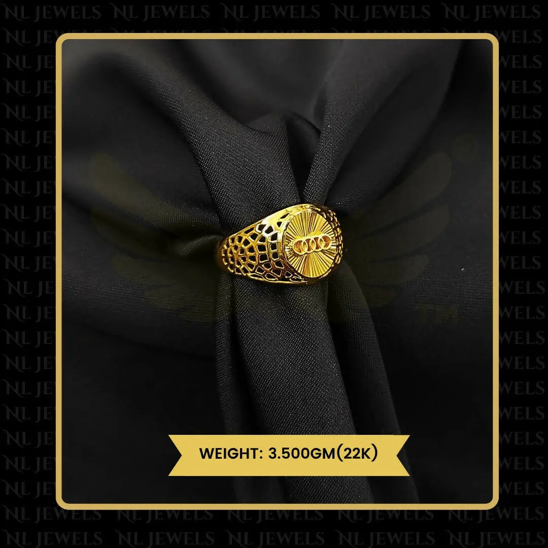 22kt Handmade Gents Ring Sarafa Bazar India