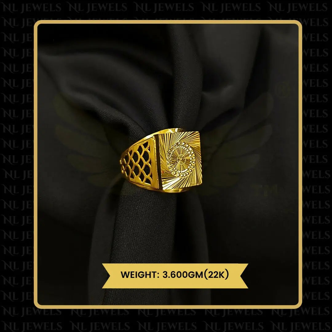 22kt Handmade Gents Ring Sarafa Bazar India