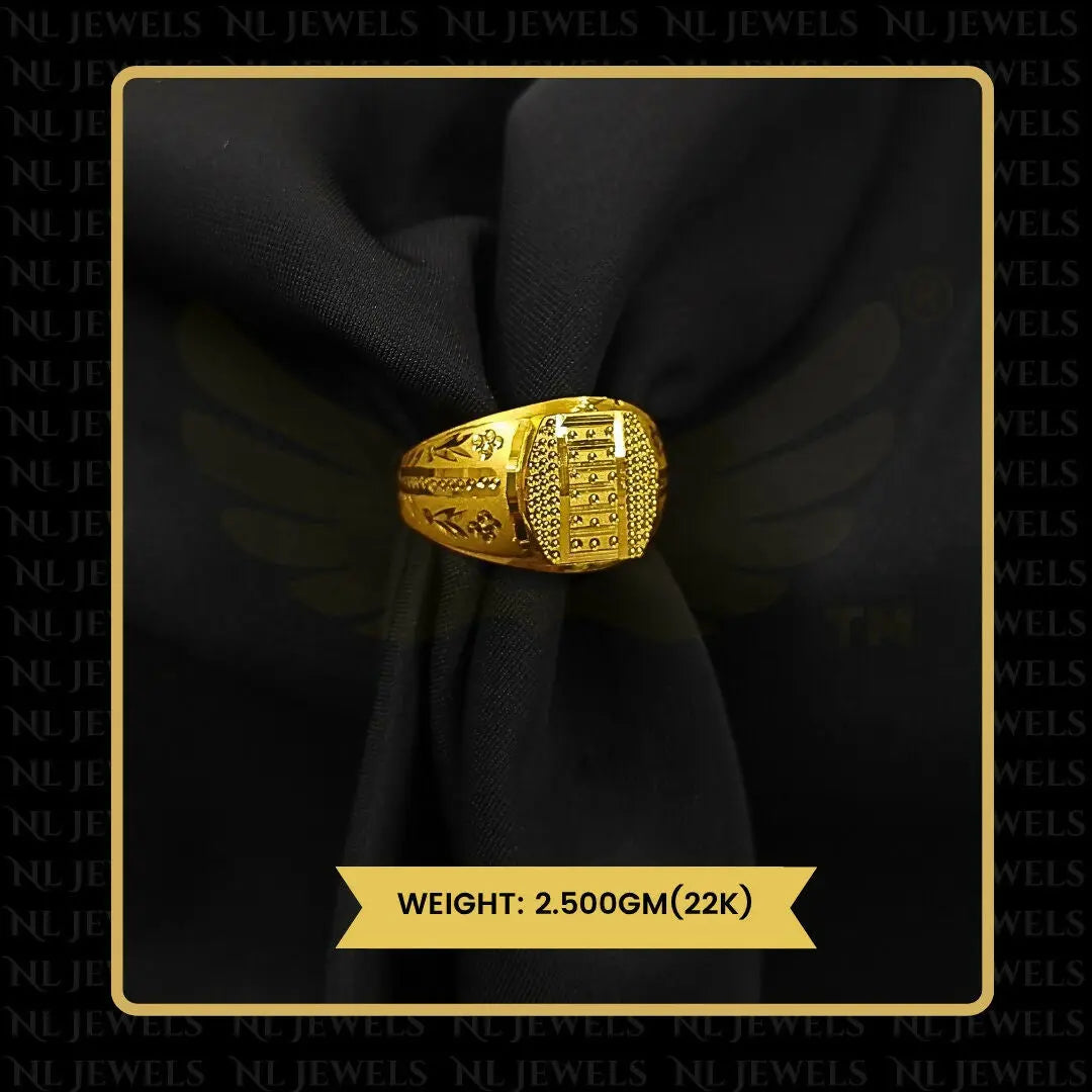 22kt Handmade Gents Ring Sarafa Bazar India
