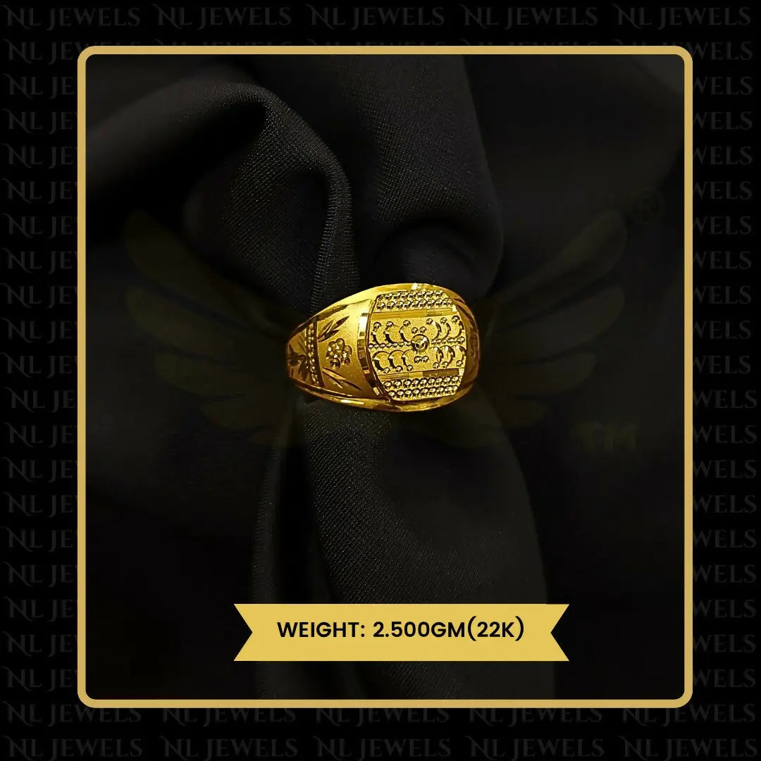 22kt Handmade Gents Ring Sarafa Bazar India