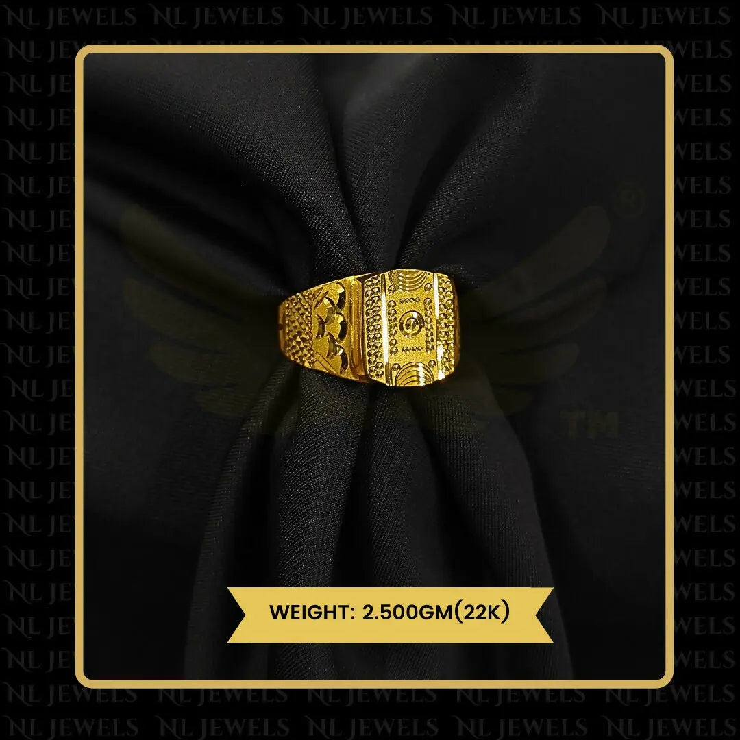 22kt Handmade Gents Ring Sarafa Bazar India