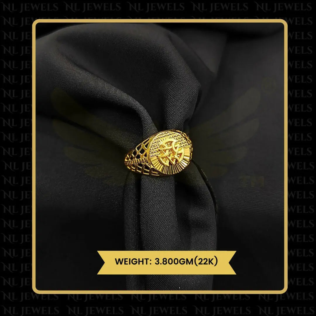 22kt Handmade Gents Ring Sarafa Bazar India