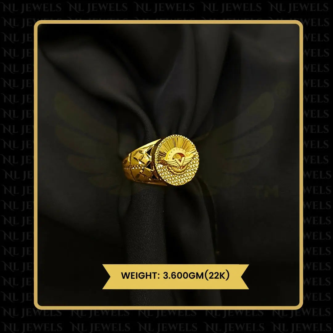 22kt Handmade Gents Ring Sarafa Bazar India