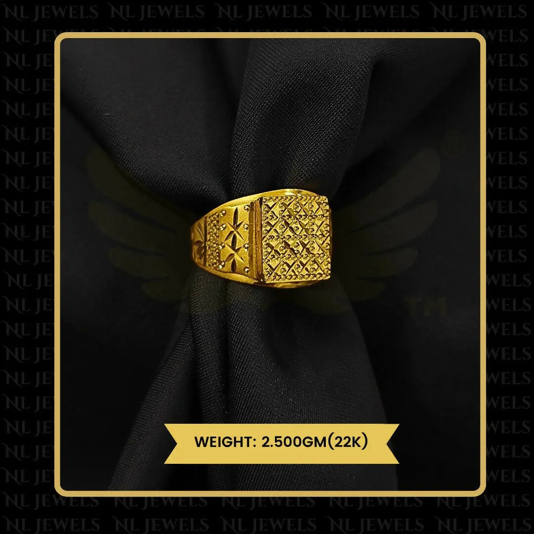 22kt Handmade Gents Ring Sarafa Bazar India