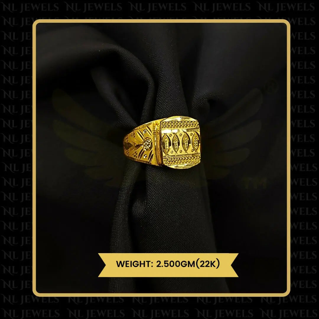 22kt Handmade Gents Ring Sarafa Bazar India