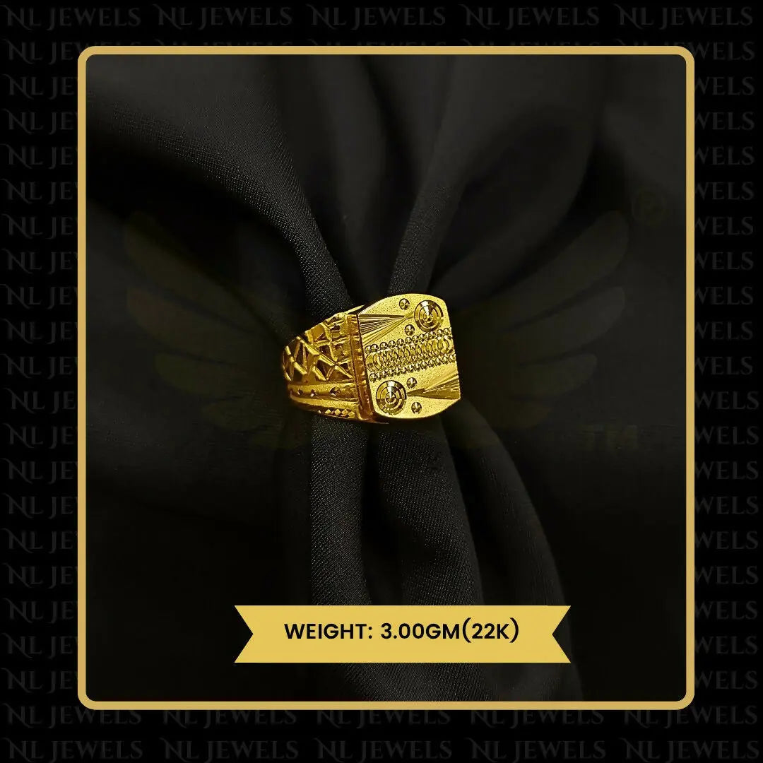 22kt Handmade Gents Ring Sarafa Bazar India