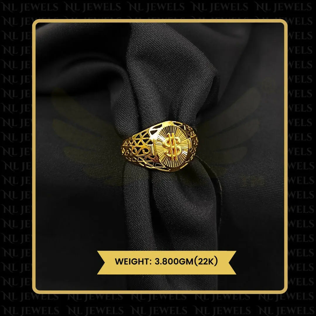 22kt Handmade Gents Ring Sarafa Bazar India