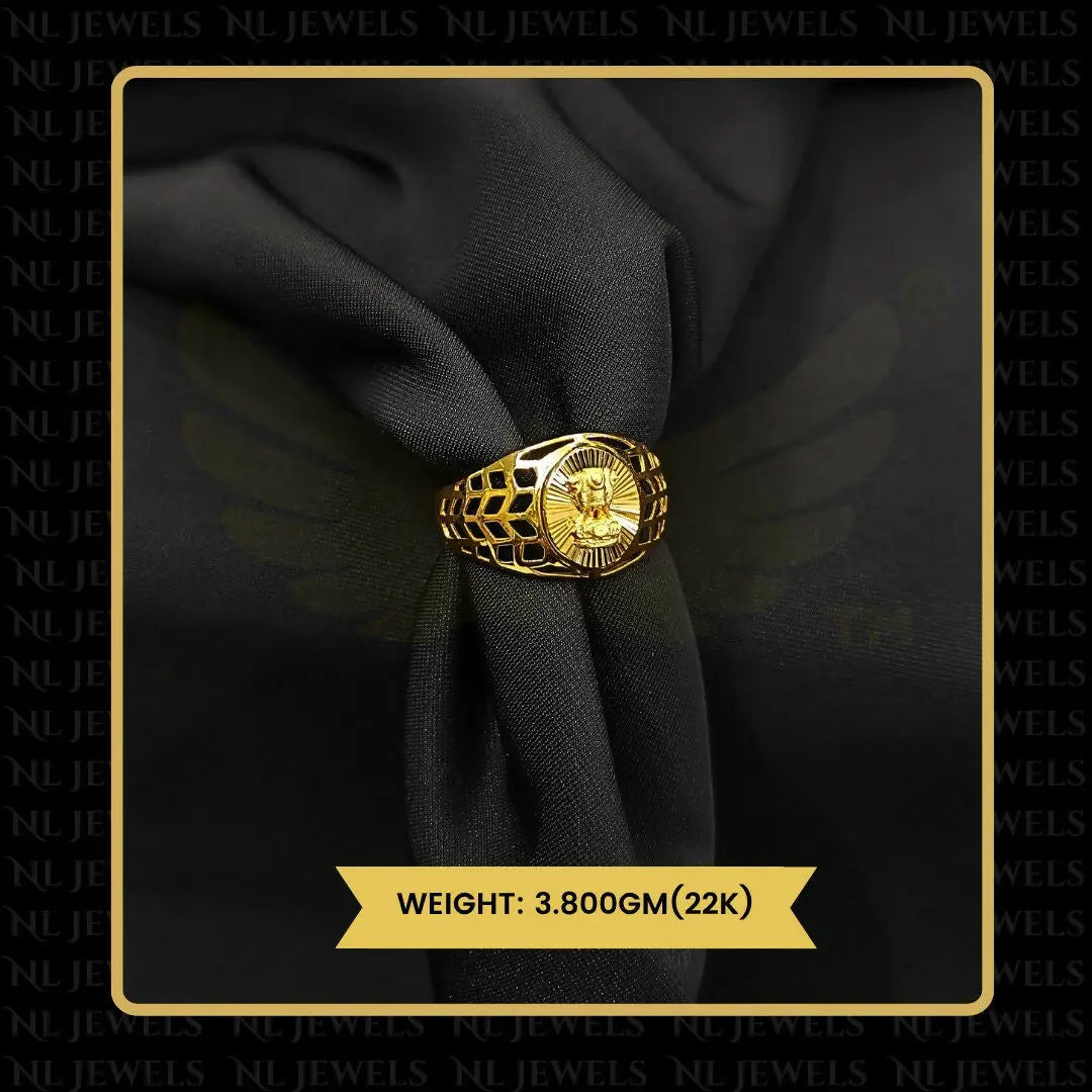 22kt Handmade Gents Ring Sarafa Bazar India