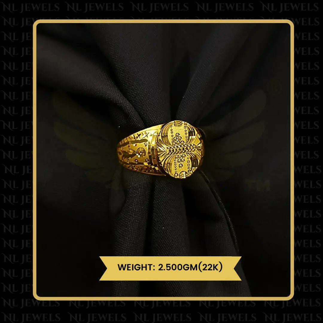 22kt Handmade Gents Ring Sarafa Bazar India