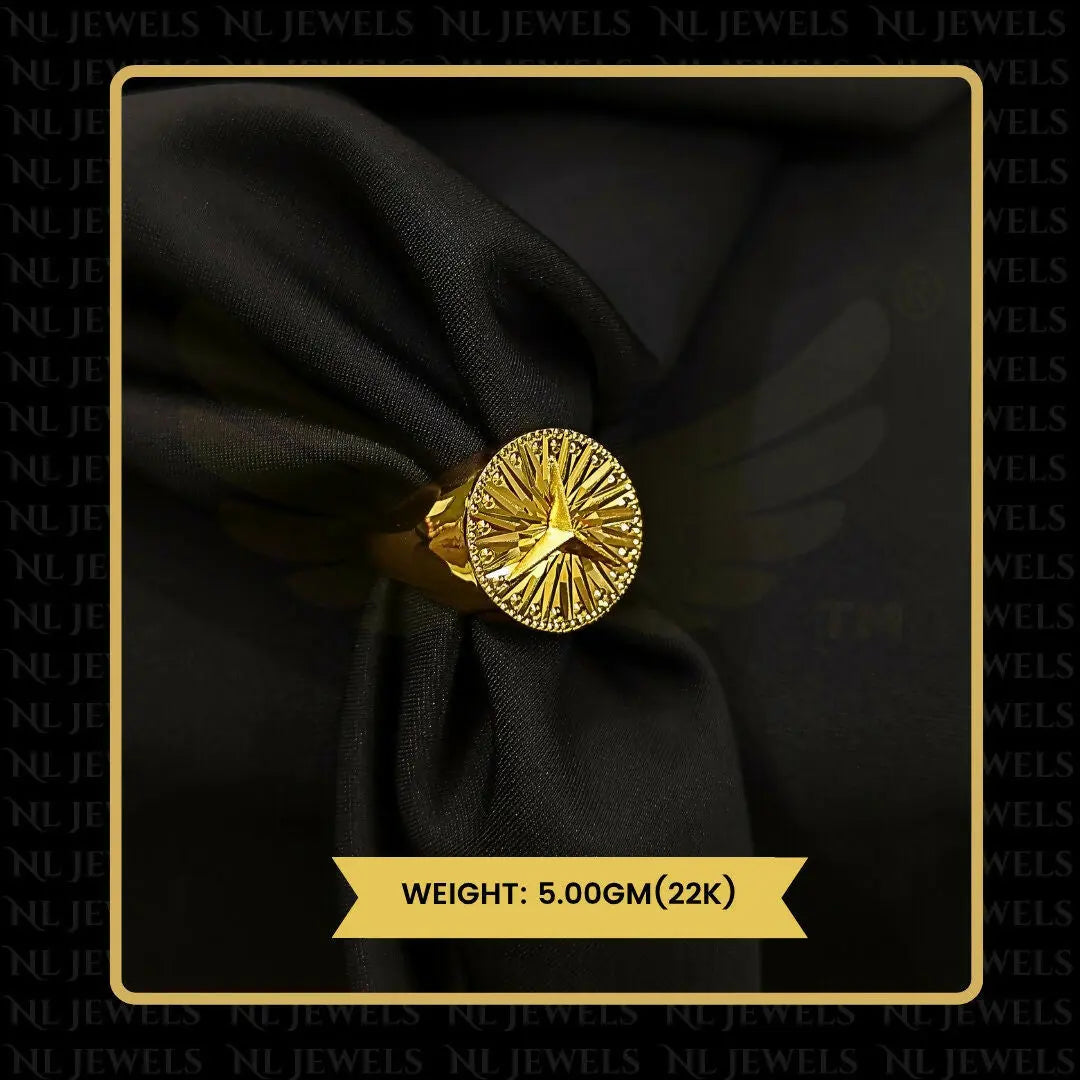 22kt Handmade Gents Ring Sarafa Bazar India