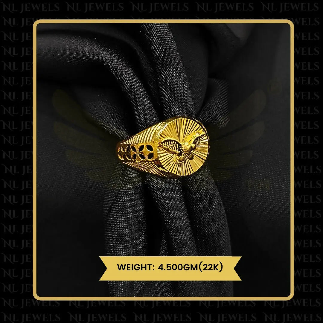 22kt Handmade Gents Ring Sarafa Bazar India