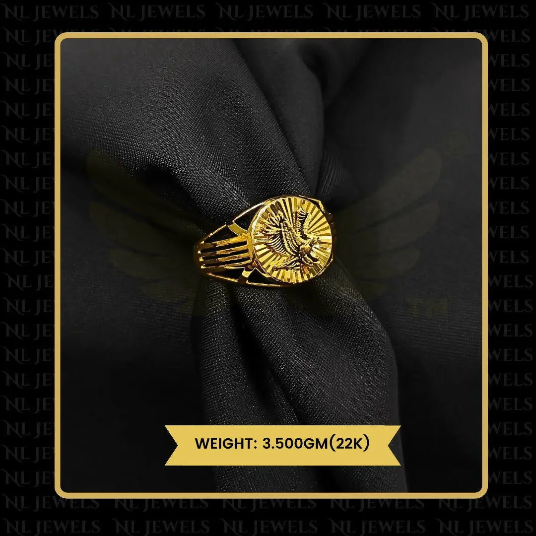 22kt Handmade Gents Ring Sarafa Bazar India