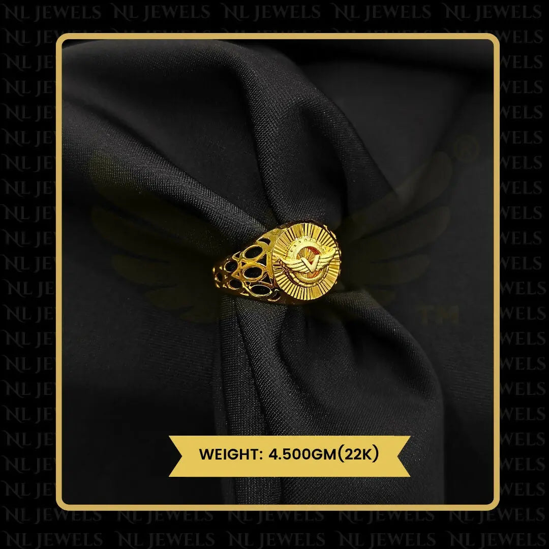 22kt Handmade Gents Ring Sarafa Bazar India