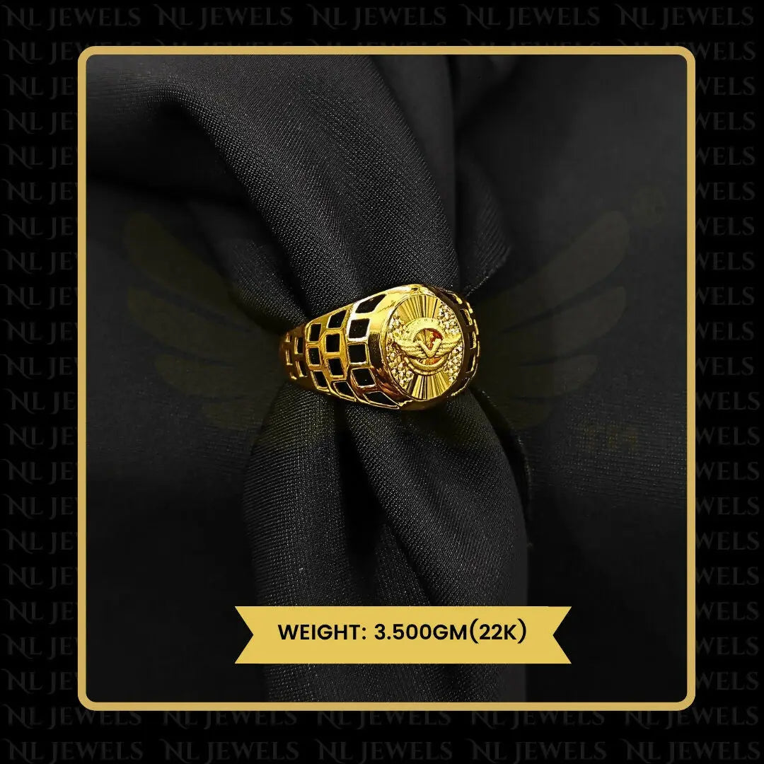 22kt Handmade Gents Ring Sarafa Bazar India