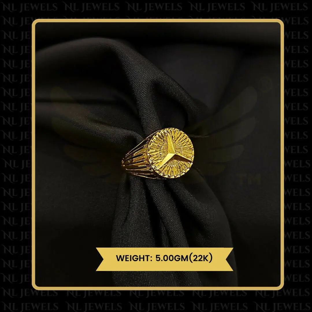 22kt Handmade Gents Ring Sarafa Bazar India