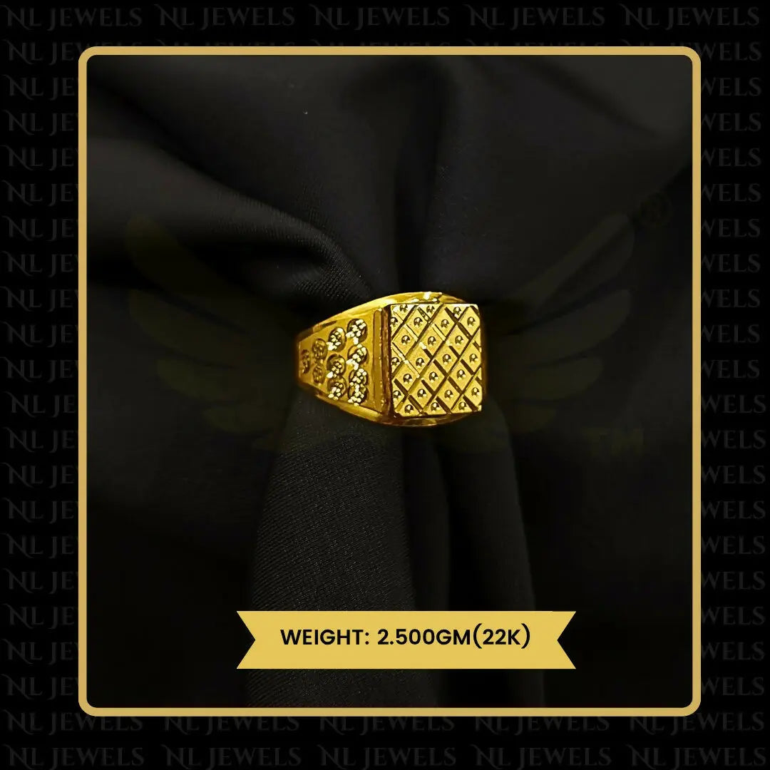 22kt Handmade Gents Ring Sarafa Bazar India