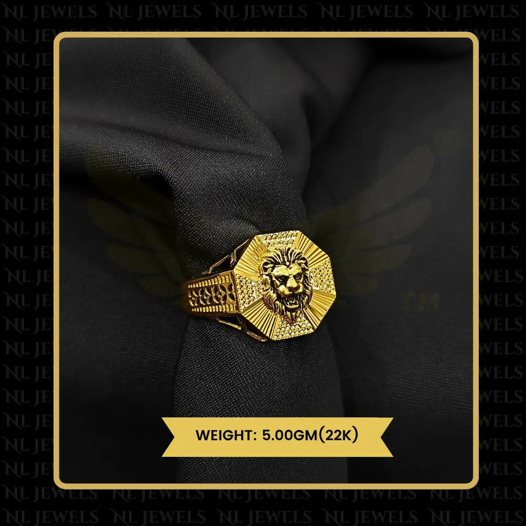 22kt Handmade Gents Ring Sarafa Bazar India