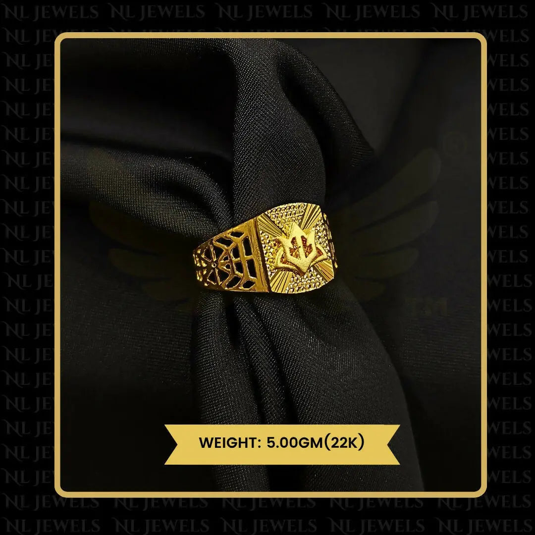 22kt Handmade Gents Ring Sarafa Bazar India