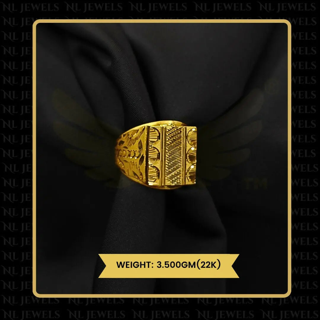 22kt Handmade Gents Ring Sarafa Bazar India