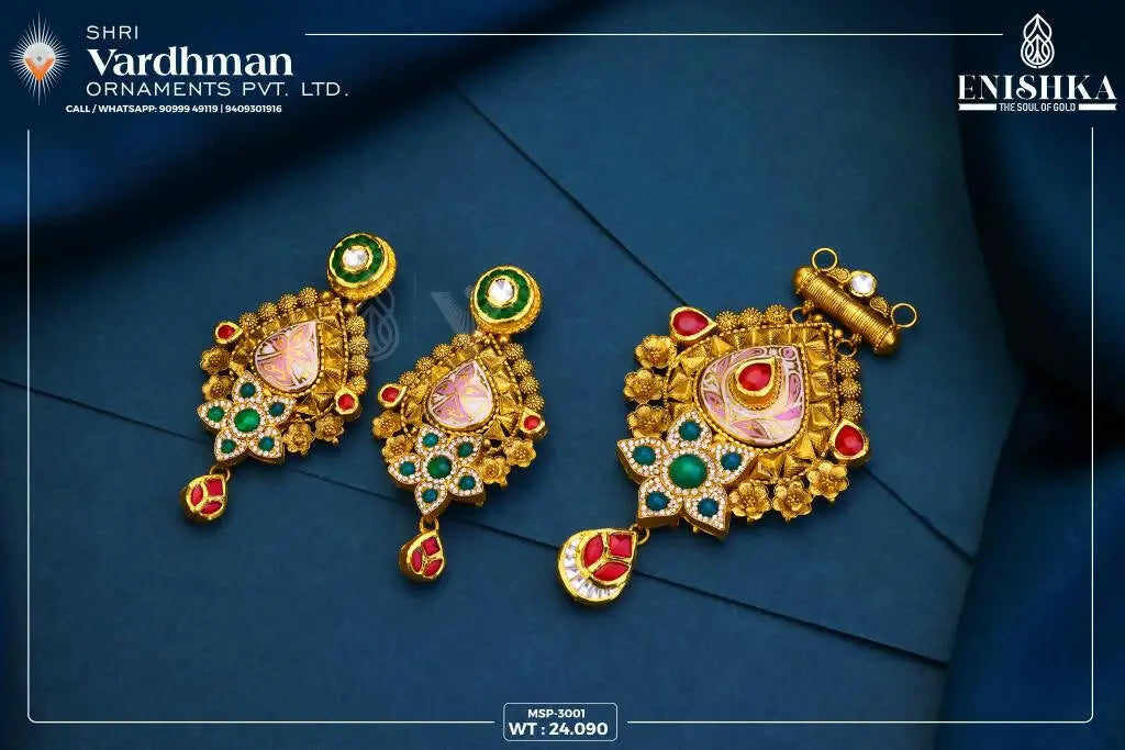 22kt Mangalsutra Pendant Set Sarafa Bazar India