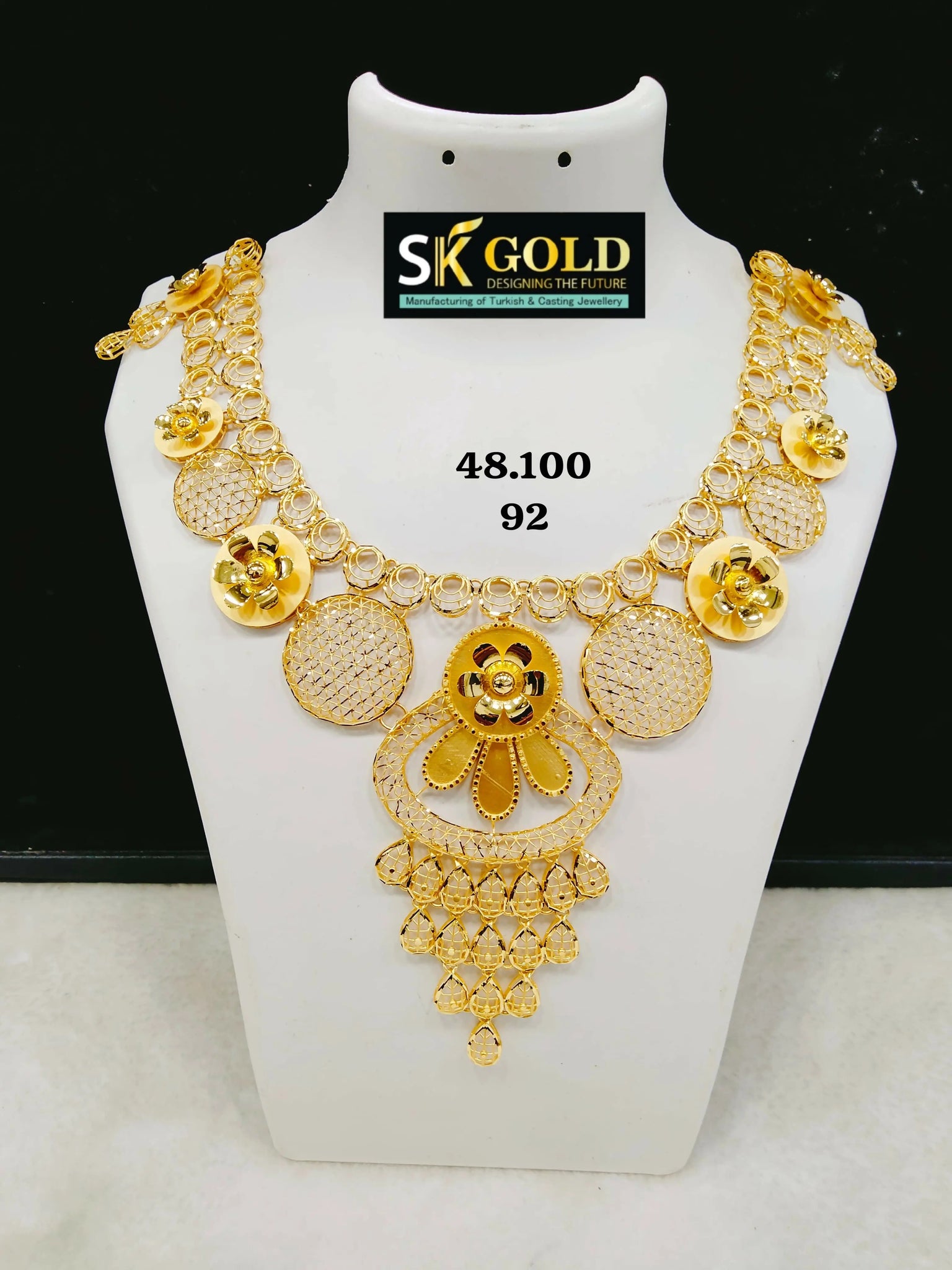 22kt Turkey Necklace Sarafa Bazar India