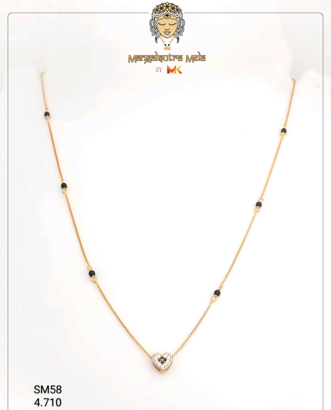 CZ Mangalsutra Sarafa Bazar India