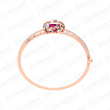 Radiant 14K Rose Gold Diamond Fancy Gemstone Bracelets Sarafa Bazar India