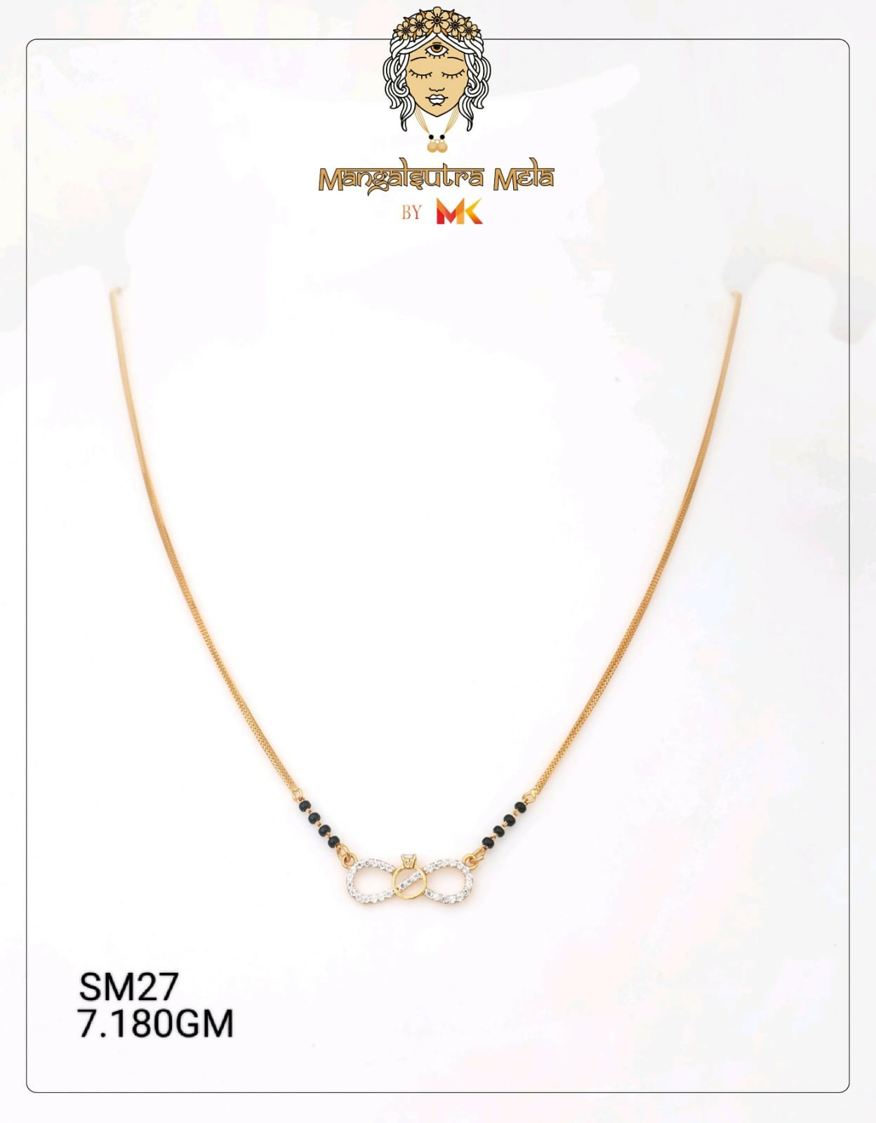 CZ Mangalsutra Sarafa Bazar India