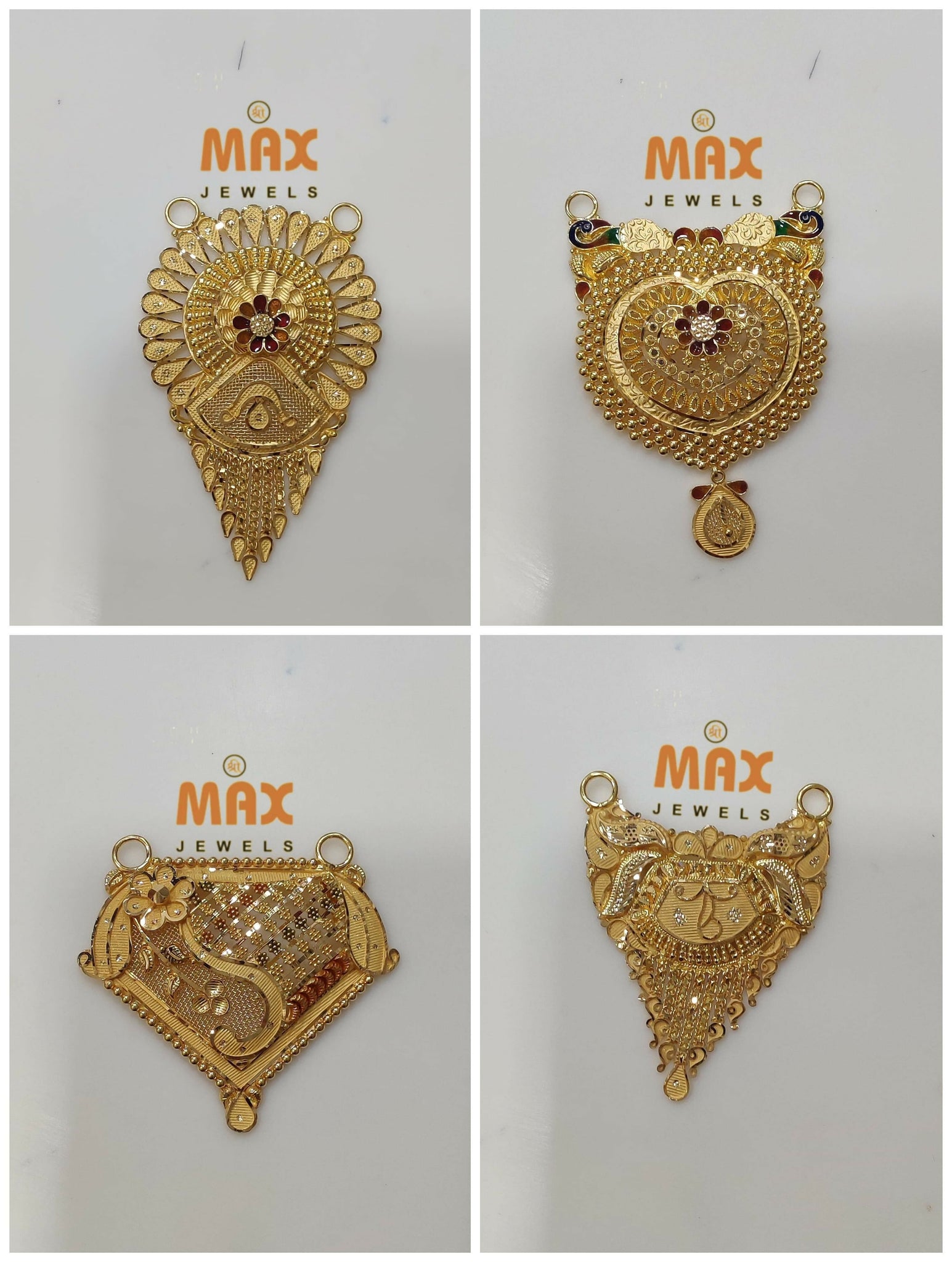 Gold Mangalsutra Pendants Sarafa Bazar India