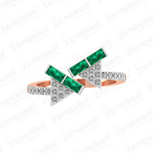 Popular 14K Gold Diamond Buguette Stone Full Set Sarafa Bazar India