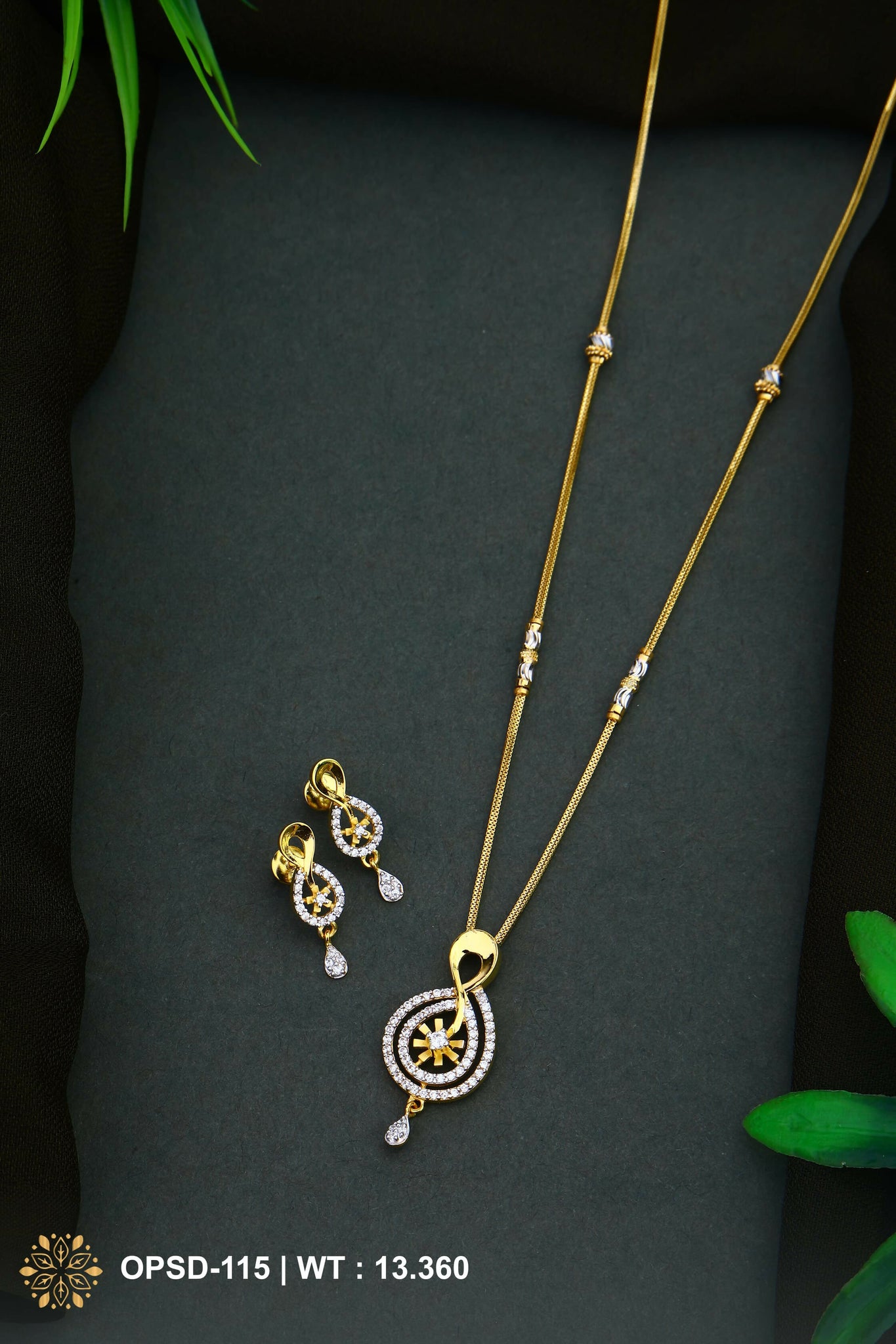 CZ Chain Set Sarafa Bazar India