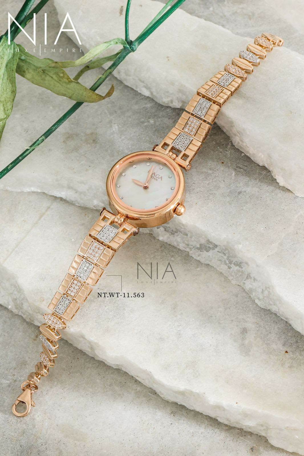 Rose Gold Ladies Watch Sarafa Bazar India