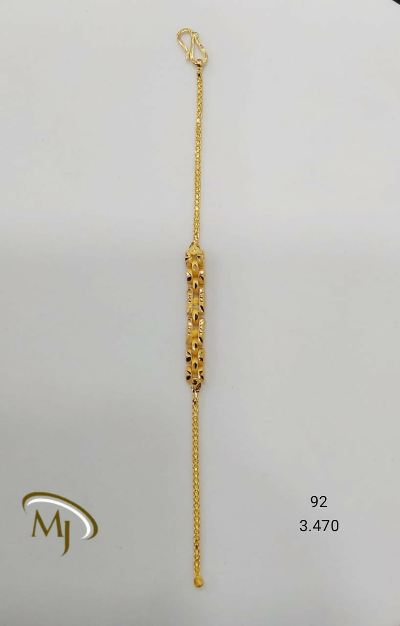 22kt Gold Ladies Bracelet Sarafa Bazar India