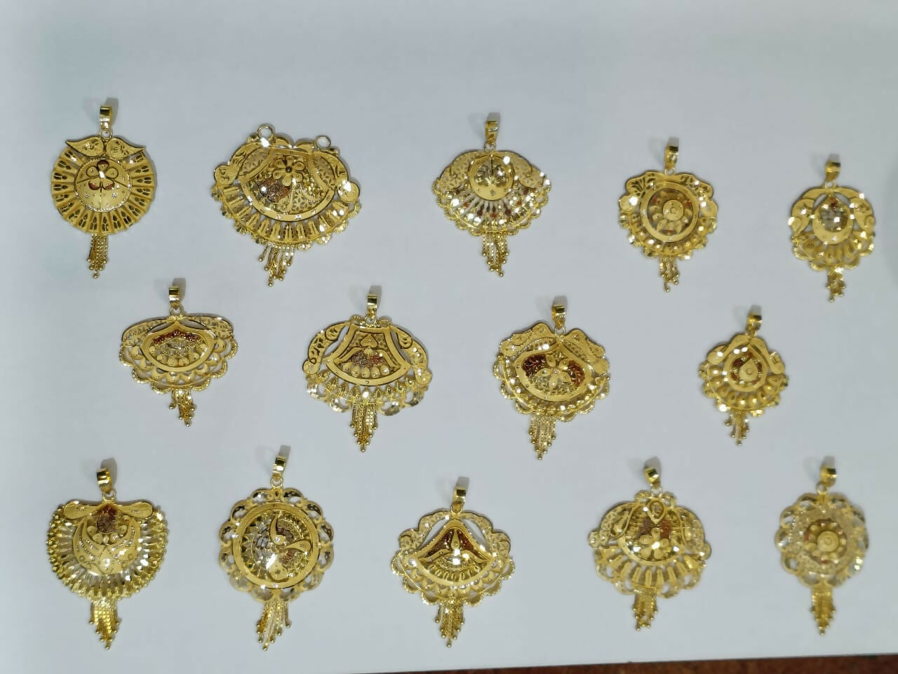 Gold Pendants Sarafa Bazar India