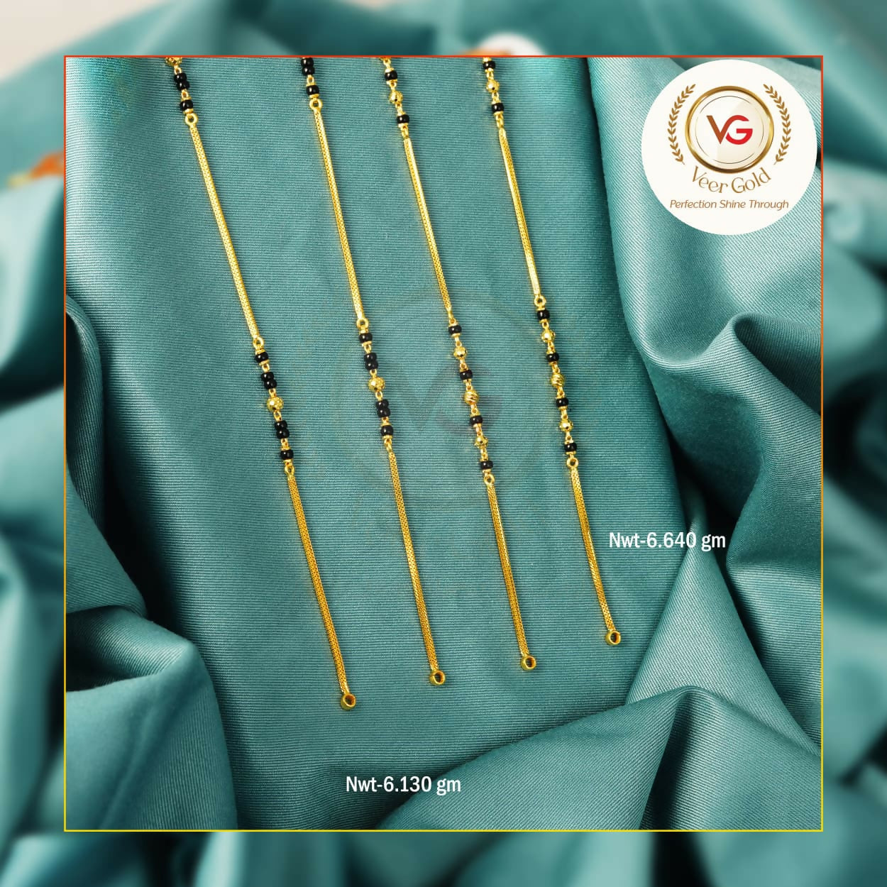 Gold Mangalsutra Chains Sarafa Bazar India