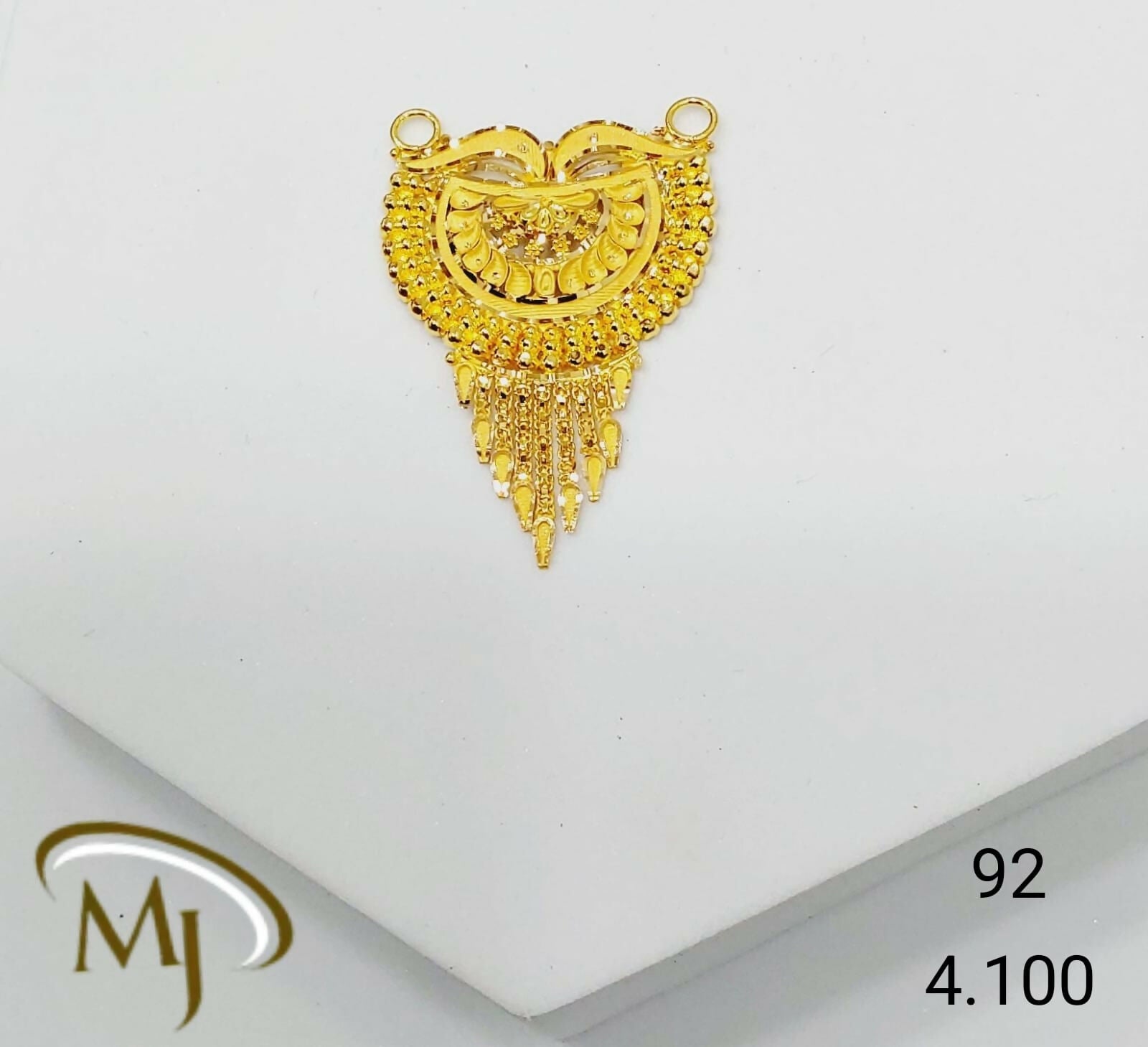 22kt Gold Mangalsutra Pendant Sarafa Bazar India