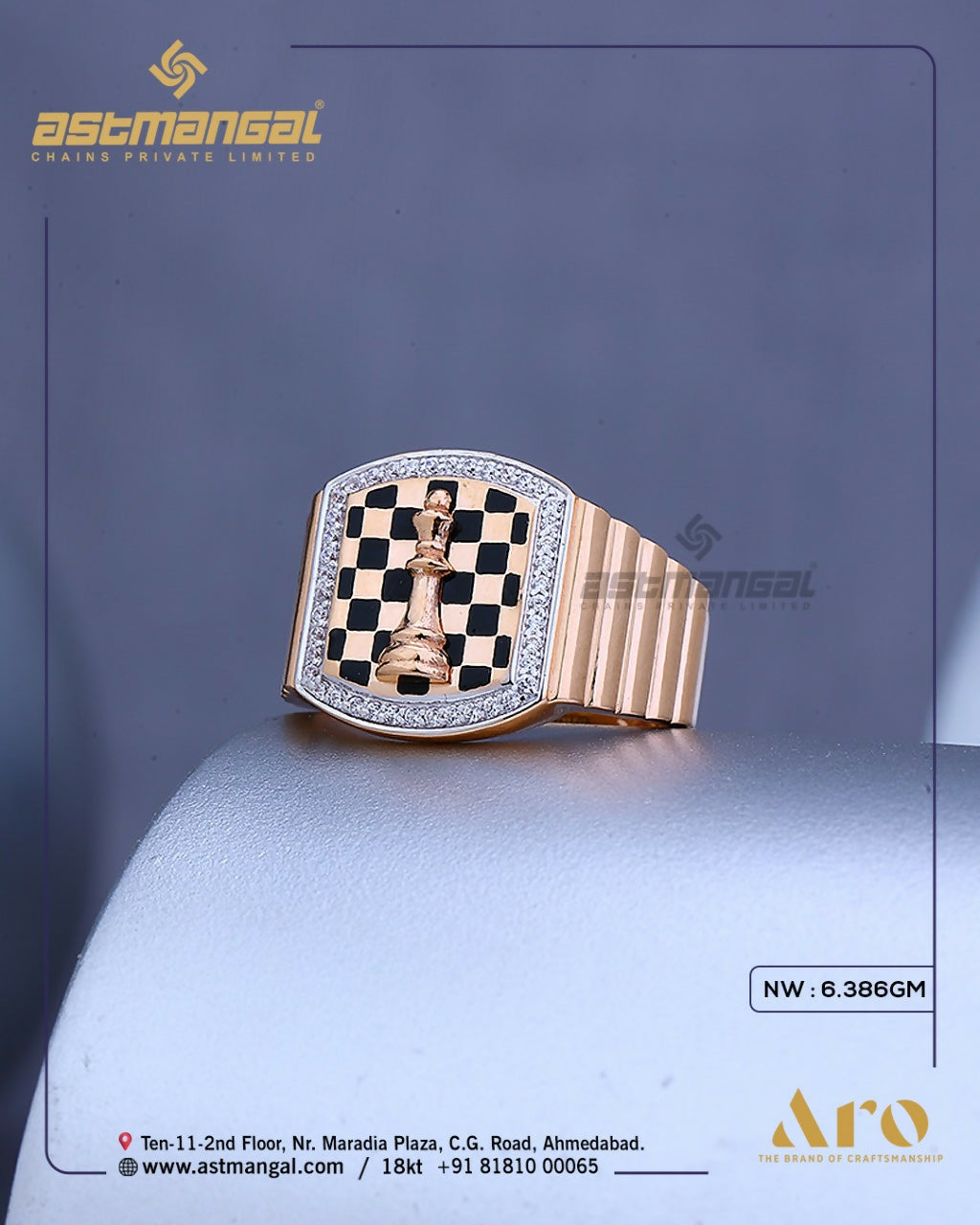 Rose Gold Gents Rings Sarafa Bazar India