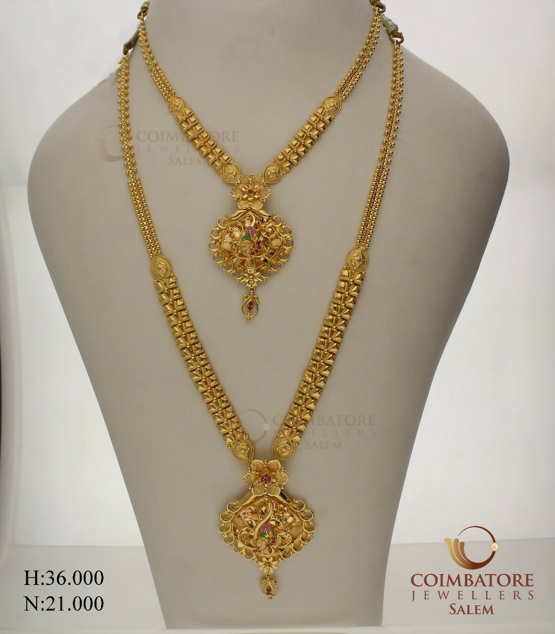 Gold Necklace & Long Set Sarafa Bazar India