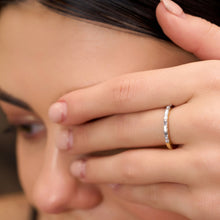 Baguette Diamond Half Eternity Ring in 14K Yellow Gold Sarafa Bazar India