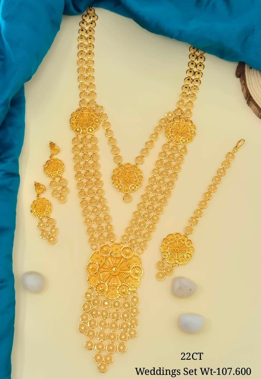 22kt Turkey Long Set Sarafa Bazar India