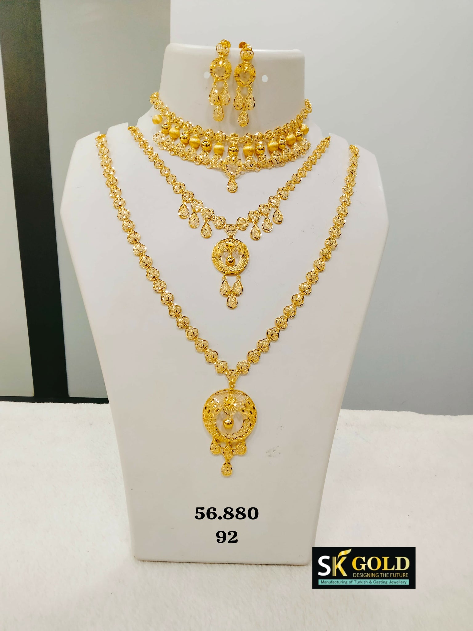 22kt Turkey Bridal Set Sarafa Bazar India