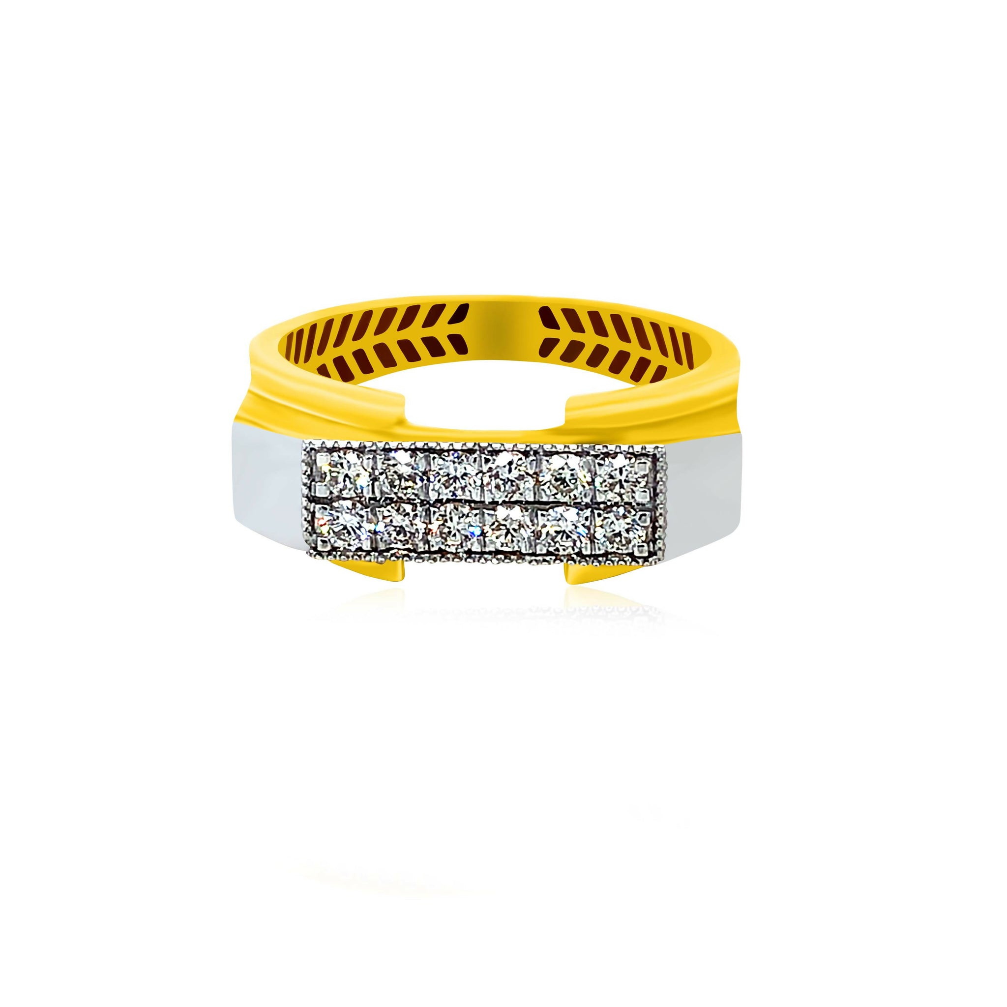 Diamond Gents Ring - JGR1374 Sarafa Bazar India